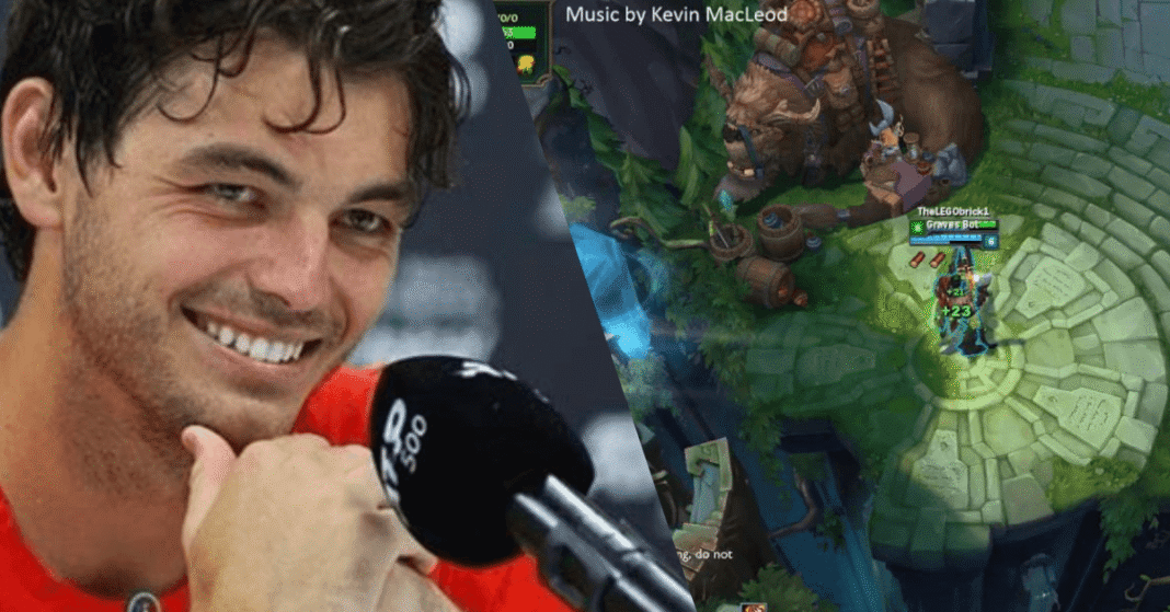 League of Legends in-game action scene showing champions in combat