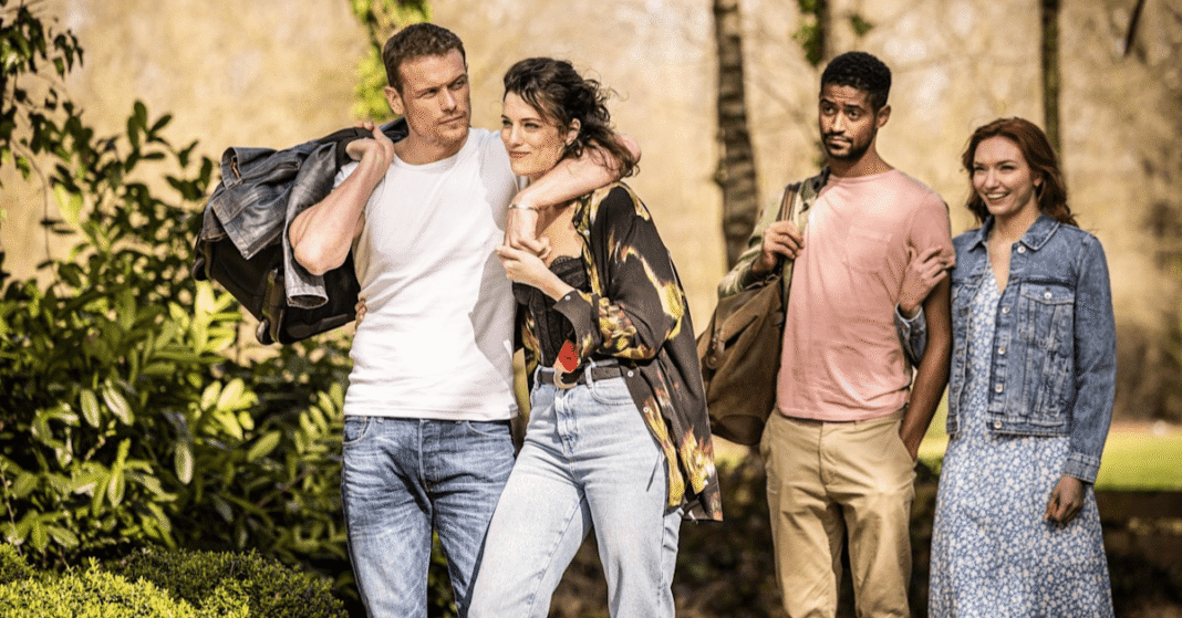 The Couple Next Door Starz TV series poster showing main cast